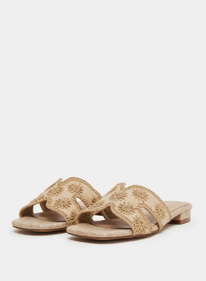 ستايلي حذاء ميولز نسائي مطرز